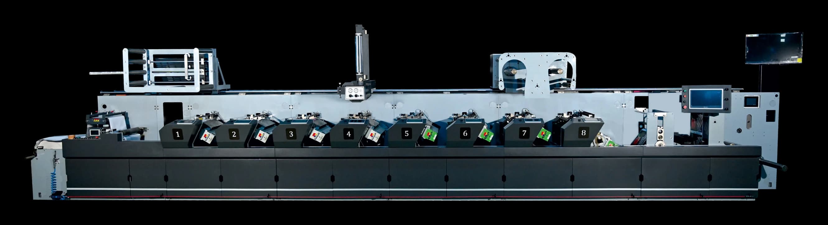 RK FMS-3S Series Flexo Label Printing Machine — full machine